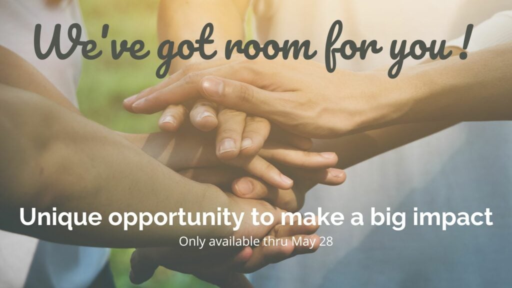 We've got room for you (wide)
