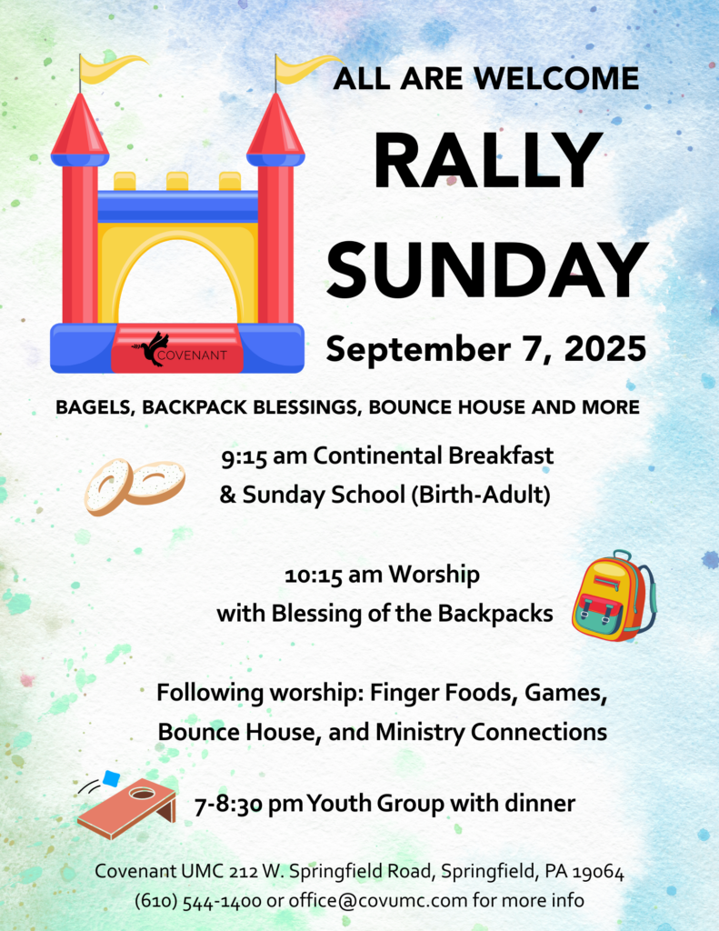 Rally Sunday graphic. All text below.