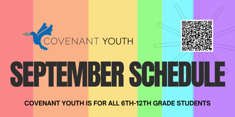 Covenant Youth: September Calendar
